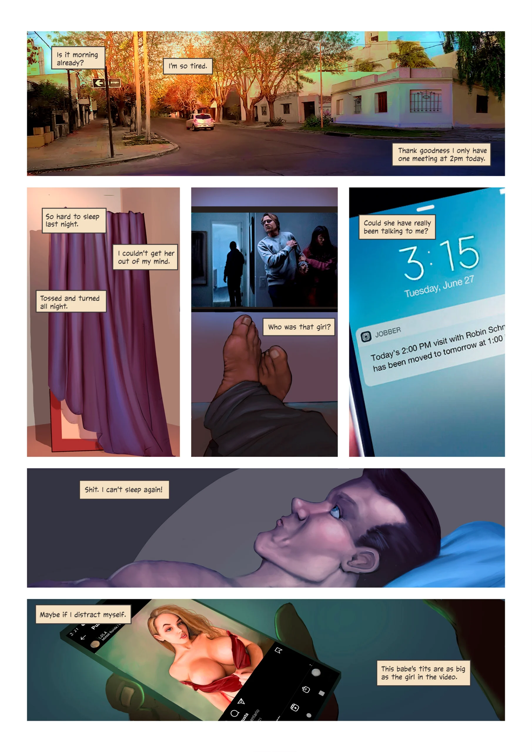 Adams Enchanted Fall into Pleasures Abyss